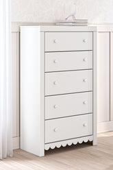 J&M Furniture - Ashley Furniture - Mollviney Chest of Drawers - Five Drawer Chest - B2540-46